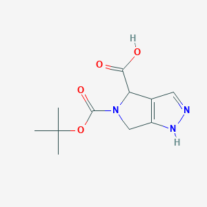 5-(tert-Butoxycarbonyl)-2,4,5,6-tetrahydropyrrolo[3,4-c]pyrazole-4-carboxylic acid