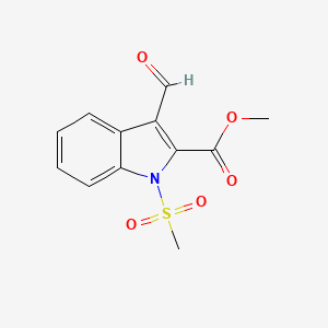 methyl 3-formyl-1-(methylsulfonyl)-1H-indole-2-carboxylate