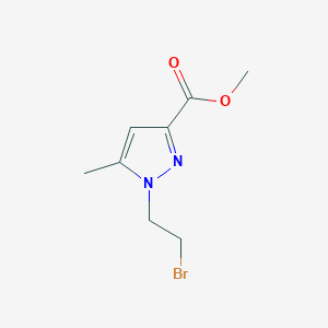 molecular formula C8H11BrN2O2 B2459262 Methyl 1-(2-bromoethyl)-5-methylpyrazole-3-carboxylate CAS No. 2344678-24-4