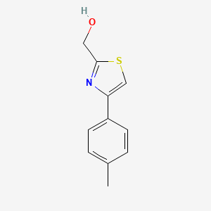 molecular formula C11H11NOS B2459267 [4-(4-Methylphenyl)-1,3-thiazol-2-yl]methanol CAS No. 244152-82-7