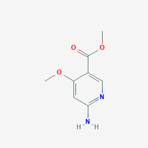 molecular formula C8H10N2O3 B2459274 Methyl 6-amino-4-methoxynicotinate CAS No. 397309-41-0