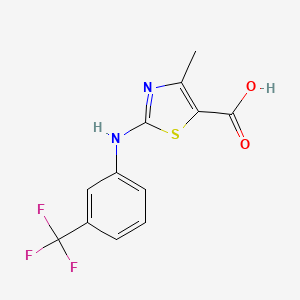 4-Methyl-2-[3-(trifluoromethyl)anilino]-1,3-thiazole-5-carboxylic acid
