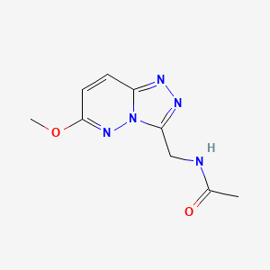 molecular formula C9H11N5O2 B2459286 N-({6-methoxy-[1,2,4]triazolo[4,3-b]pyridazin-3-yl}methyl)acetamide CAS No. 2320515-63-5