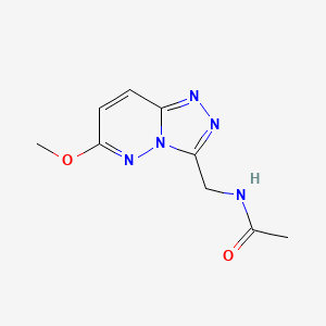 molecular formula C9H11N5O2 B2459286 N-((6-methoxy-[1,2,4]triazolo[4,3-b]pyridazin-3-yl)methyl)acetamide CAS No. 2320515-63-5