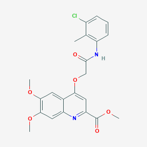 1-{3-[(2,2-dimethylpropanoyl)amino]benzoyl}-N-(2-methoxyethyl)piperidine-3-carboxamide