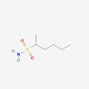 molecular formula C6H15NO2S B2459325 Hexane-2-sulfonamide CAS No. 1248031-70-0