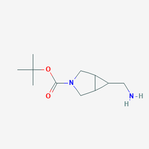 molecular formula C11H20N2O2 B2459327 tert-Butyl 6-(aminomethyl)-3-azabicyclo[3.1.0]hexane-3-carboxylate CAS No. 1272425-00-9