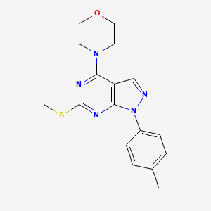 molecular formula C17H19N5OS B2459348 1-(4-methylphenyl)-6-(methylsulfanyl)-4-morpholino-1H-pyrazolo[3,4-d]pyrimidine CAS No. 478081-04-8