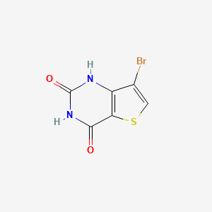 molecular formula C6H3BrN2O2S B2459354 7-Bromothieno[3,2-d]pyrimidine-2,4(1h,3h)-dione CAS No. 41102-02-7