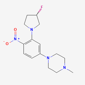 (S)-1-(3-(3-fluoropyrrolidin-1-yl)-4-nitrophenyl)-4-methylpiperazine
