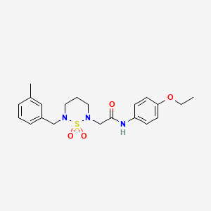 N-(4-ethoxyphenyl)-2-(6-(3-methylbenzyl)-1,1-dioxido-1,2,6-thiadiazinan-2-yl)acetamide