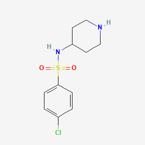 4-chloro-N-(piperidin-4-yl)benzene-1-sulfonamide