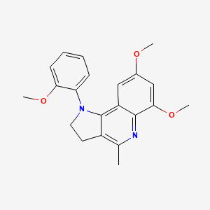6,8-dimethoxy-1-(2-methoxyphenyl)-4-methyl-2,3-dihydro-1H-pyrrolo[3,2-c]quinoline