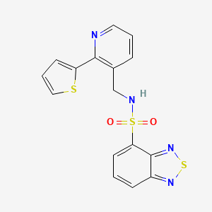N-((2-(thiophen-2-yl)pyridin-3-yl)methyl)benzo[c][1,2,5]thiadiazole-4-sulfonamide