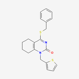 4-(benzylthio)-1-(thiophen-2-ylmethyl)-5,6,7,8-tetrahydroquinazolin-2(1H)-one