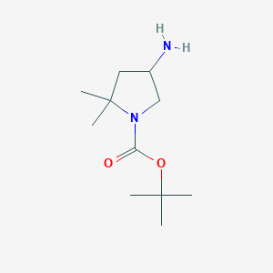 t-Butyl 4-amino-2,2-dimethylpyrrolidine-1-carboxylate