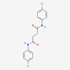 molecular formula C16H14Cl2N2O2 B2459411 N,N'-bis(4-chlorophenyl)butanediamide CAS No. 313219-64-6