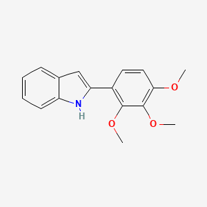 molecular formula C17H17NO3 B2459417 2-(2,3,4-trimethoxyphenyl)-1H-indole CAS No. 137062-10-3