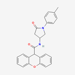 molecular formula C25H22N2O3 B2459424 N-[1-(4-methylphenyl)-5-oxopyrrolidin-3-yl]-9H-xanthene-9-carboxamide CAS No. 896368-14-2