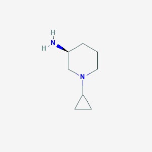 molecular formula C8H16N2 B2459438 (3S)-1-cyclopropylpiperidin-3-amine CAS No. 1218683-48-7