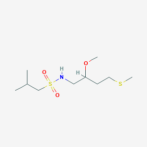 N-(2-Methoxy-4-methylsulfanylbutyl)-2-methylpropane-1-sulfonamide