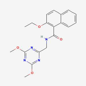 N-((4,6-dimethoxy-1,3,5-triazin-2-yl)methyl)-2-ethoxy-1-naphthamide