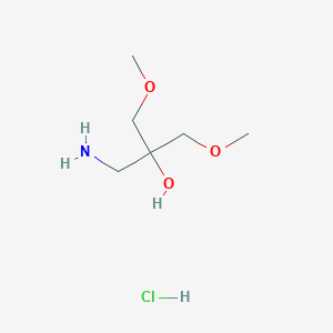 1-Amino-3-methoxy-2-(methoxymethyl)propan-2-ol;hydrochloride