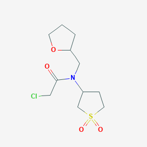 2-chloro-N-(1,1-dioxidotetrahydrothien-3-yl)-N-(tetrahydrofuran-2-ylmethyl)acetamide