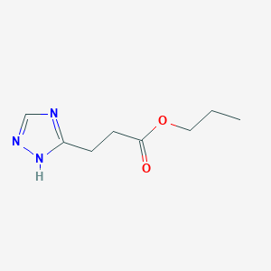 molecular formula C8H13N3O2 B2459509 propyl 3-(4H-1,2,4-triazol-3-yl)propanoate CAS No. 1384803-10-4