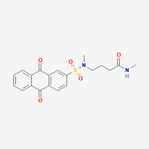 molecular formula C20H20N2O5S B2459579 N-methyl-4-(N-methyl9,10-dioxo-9,10-dihydroanthracene-2-sulfonamido)butanamide CAS No. 941900-50-1
