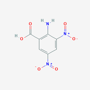 molecular formula C7H5N3O6 B2459638 2-Amino-3,5-dinitrobenzoic acid CAS No. 609-97-2