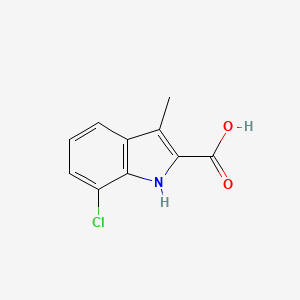 molecular formula C10H8ClNO2 B2459656 7-Chloro-3-methyl-1H-indole-2-carboxylic acid CAS No. 16381-48-9