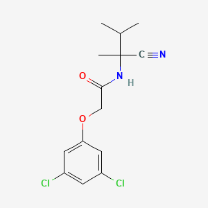 molecular formula C14H16Cl2N2O2 B2459676 N-(2-cyano-3-methylbutan-2-yl)-2-(3,5-dichlorophenoxy)acetamide CAS No. 848581-98-6
