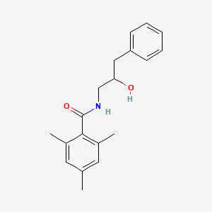 molecular formula C19H23NO2 B2459728 N-(2-hydroxy-3-phenylpropyl)-2,4,6-trimethylbenzamide CAS No. 1351616-24-4