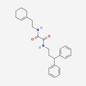 molecular formula C25H30N2O2 B2459748 N1-(2-(cyclohex-1-en-1-yl)ethyl)-N2-(3,3-diphenylpropyl)oxalamide CAS No. 941894-57-1