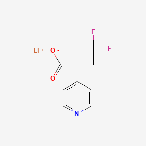molecular formula C10H8F2LiNO2 B2459825 Lithium(1+) ion 3,3-difluoro-1-(pyridin-4-yl)cyclobutane-1-carboxylate CAS No. 2137536-67-3