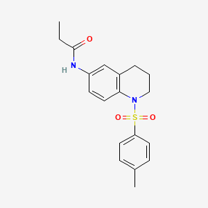 molecular formula C19H22N2O3S B2459838 N-(1-tosyl-1,2,3,4-tetrahydroquinolin-6-yl)propionamide CAS No. 899751-69-0