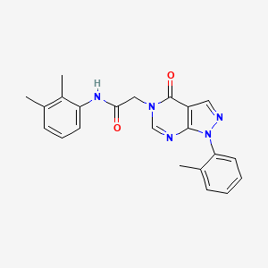 molecular formula C22H21N5O2 B2459885 N-(2,3-dimethylphenyl)-2-[1-(2-methylphenyl)-4-oxo-1H,4H,5H-pyrazolo[3,4-d]pyrimidin-5-yl]acetamide CAS No. 895009-23-1