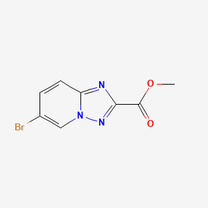 molecular formula C8H6BrN3O2 B2459895 Methyl 6-bromo-[1,2,4]triazolo[1,5-a]pyridine-2-carboxylate CAS No. 1159811-32-1