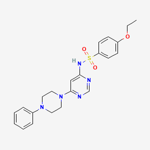 4-ethoxy-N-(6-(4-phenylpiperazin-1-yl)pyrimidin-4-yl)benzenesulfonamide