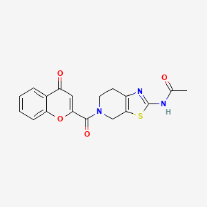 N-(5-(4-oxo-4H-chromene-2-carbonyl)-4,5,6,7-tetrahydrothiazolo[5,4-c]pyridin-2-yl)acetamide