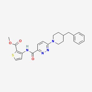 Methyl 3-(6-(4-benzylpiperidin-1-yl)pyridazine-3-carboxamido)thiophene-2-carboxylate