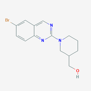 [1-(6-Bromoquinazolin-2-yl)piperidin-3-yl]methanol