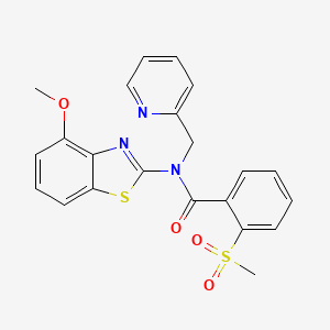 N-(4-methoxybenzo[d]thiazol-2-yl)-2-(methylsulfonyl)-N-(pyridin-2-ylmethyl)benzamide