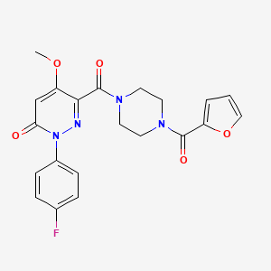 2-(4-fluorophenyl)-6-(4-(furan-2-carbonyl)piperazine-1-carbonyl)-5-methoxypyridazin-3(2H)-one