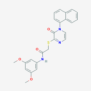 N-(3,5-dimethoxyphenyl)-2-((4-(naphthalen-1-yl)-3-oxo-3,4-dihydropyrazin-2-yl)thio)acetamide