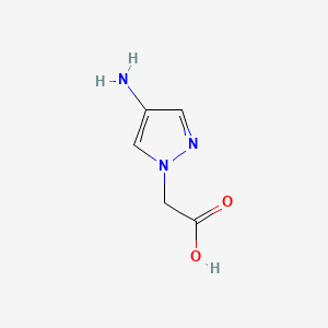 B2459945 2-(4-amino-1H-pyrazol-1-yl)acetic acid CAS No. 1006348-46-4; 1201935-99-0; 1417569-73-3