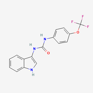 1-(1H-indol-3-yl)-3-(4-(trifluoromethoxy)phenyl)urea