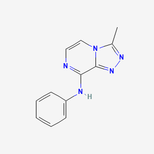 3-Methyl-N-phenyl-[1,2,4]triazolo[4,3-a]pyrazin-8-amine