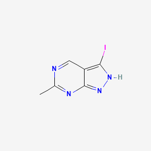 3-iodo-6-methyl-1H-pyrazolo[3,4-d]pyrimidine